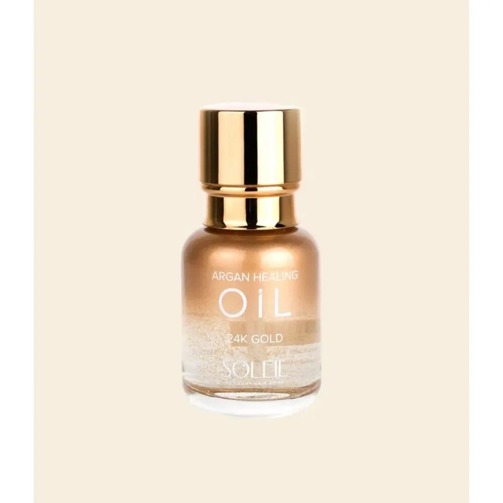 Soleil Argan Healing Oil 24K Gold – Hydrating Hair Treatment / Serum
